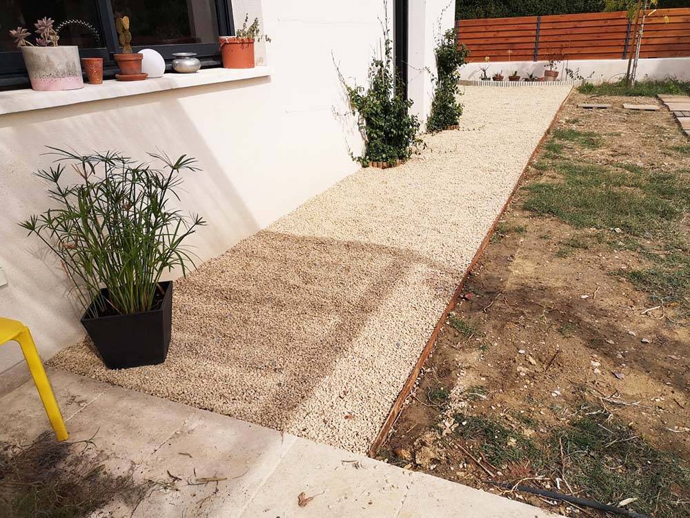 Bordure de séparation jardin