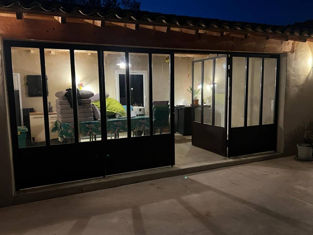 Verrière accordéon thermolaquée à Mérindol