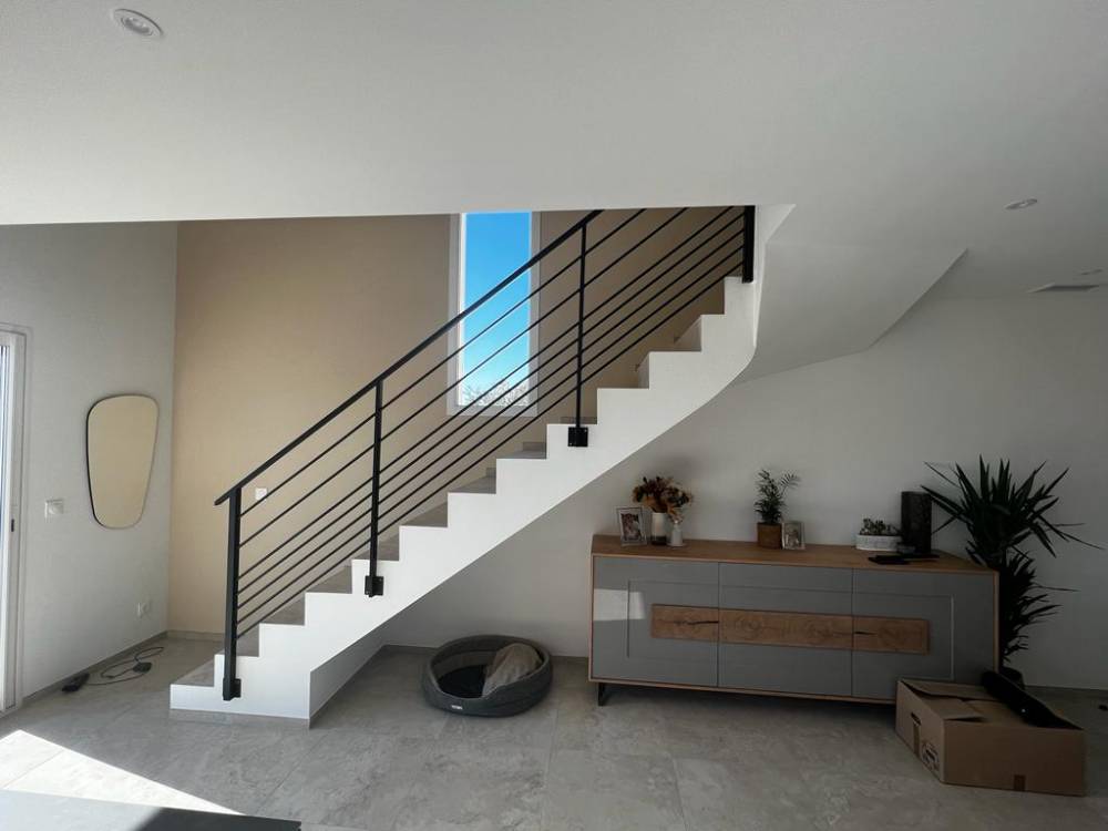 Garde-corps escaliers quart tournant à Aureille