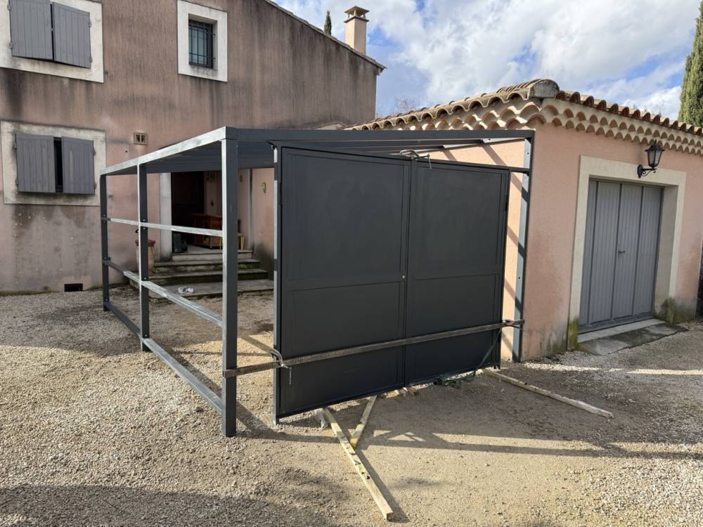 Carport thermolaqué au Thor - Grande