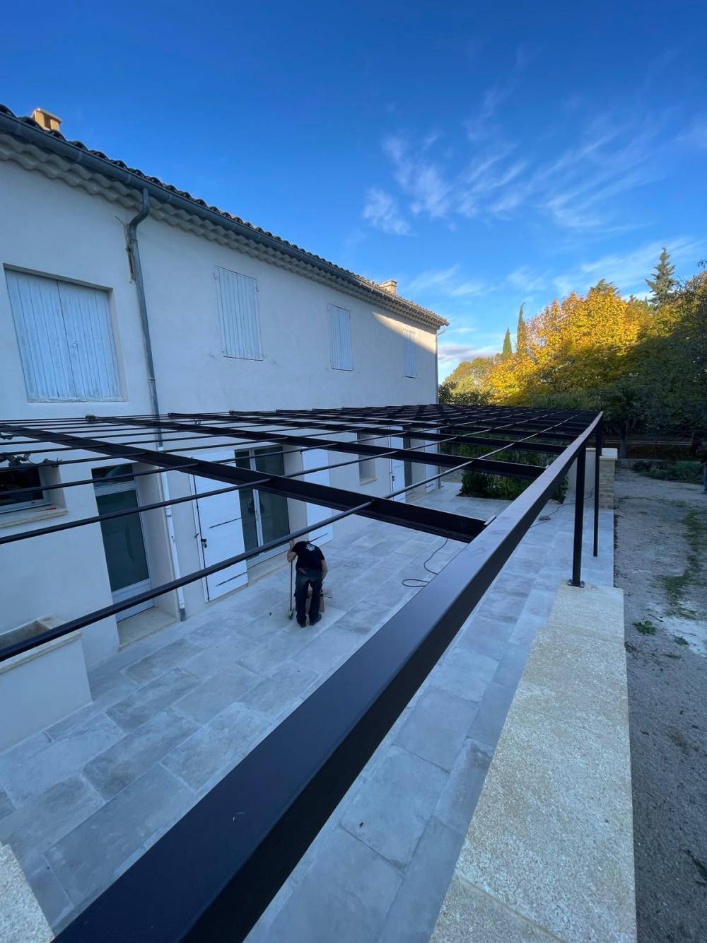 Pergola thermolaquée, Lauris